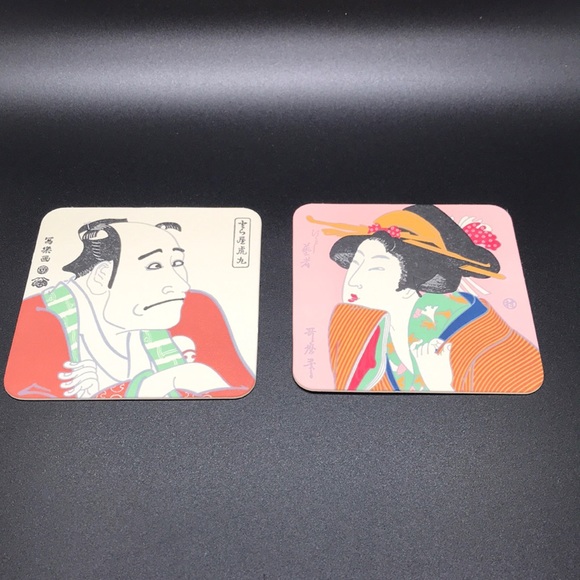 Accents Vintage Ukiyoe Coasters Japanese Fine Art 11 Piece Poshmark